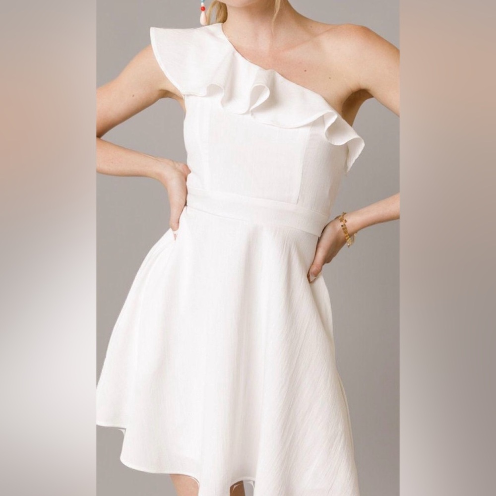 Francesca’s one shoulder dress